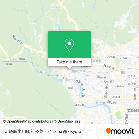 Jr嵯峨嵐山駅前公衆トイレ map