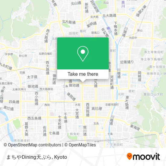 Machiya Dining Tempura map