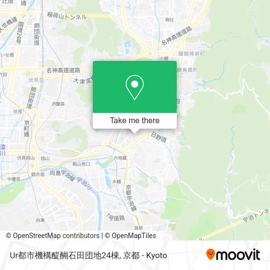 Ur都市機構醍醐石田団地24棟 map