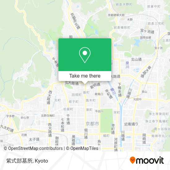 Murasaki Shikibu Tomb Site map