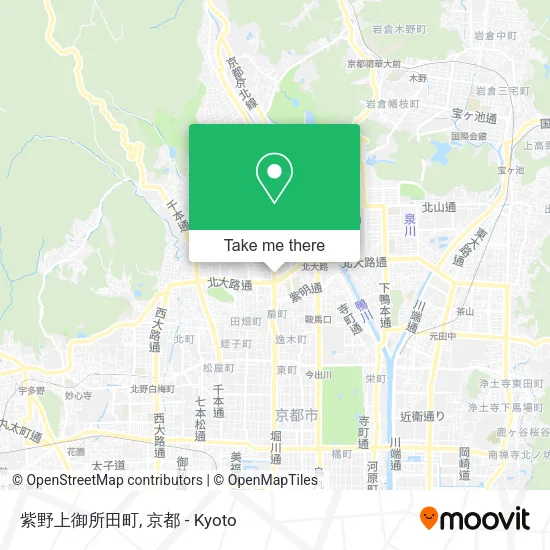 紫野上御所田町 map