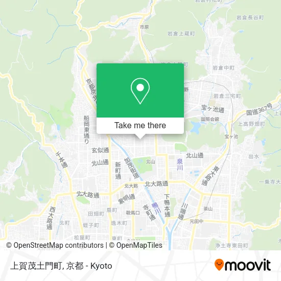 上賀茂土門町 map
