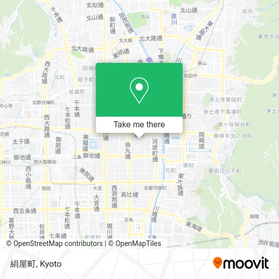 Kinuya Town map