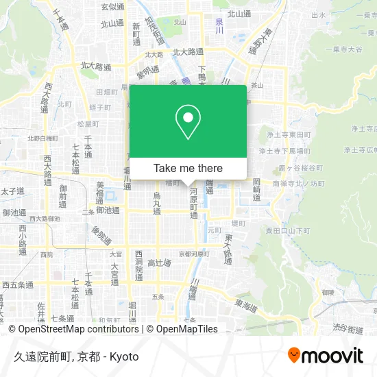 Kuon Temple Entrance Town map