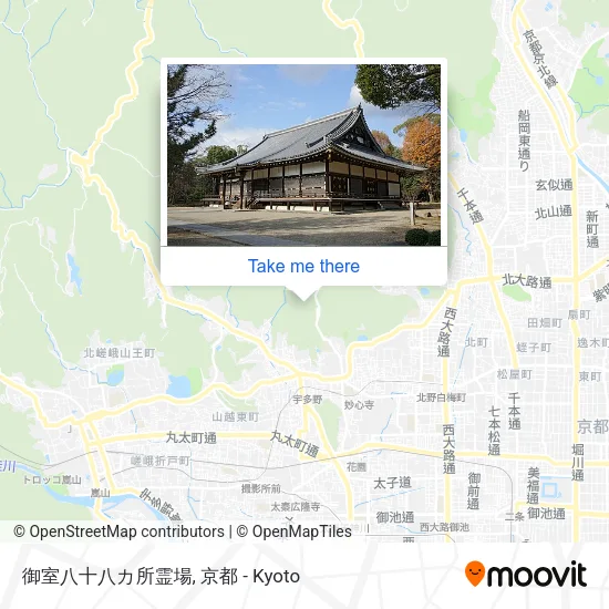 御室八十八カ所霊場 map