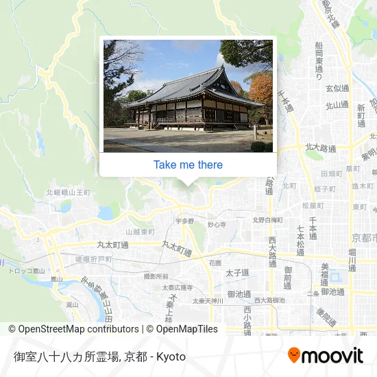 御室八十八カ所霊場 map