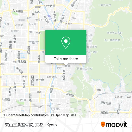 東山三条整骨院 map