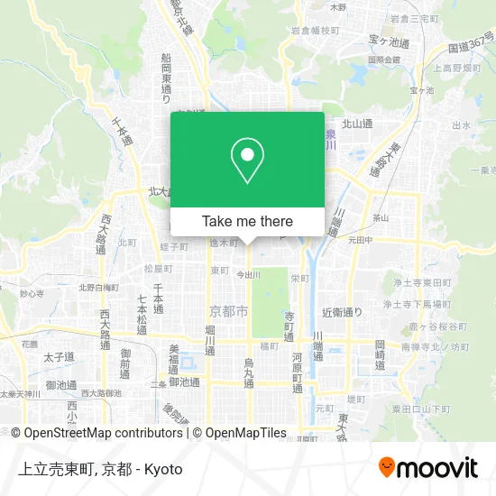 Kamitateuri Higashimachi map