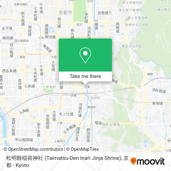 松明殿稲荷神社 (Taimatsu-Den Inari Jinja Shrine) map