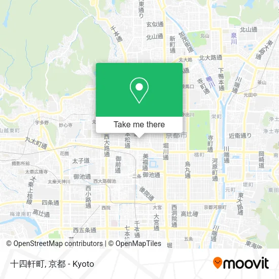 十四軒町 map