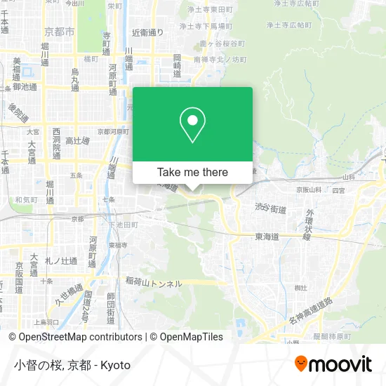 小督の桜 map