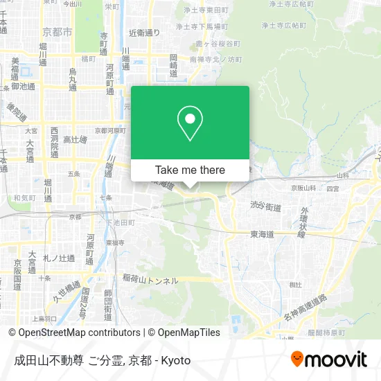 Naritasan Fudō Son Branch Shrine map