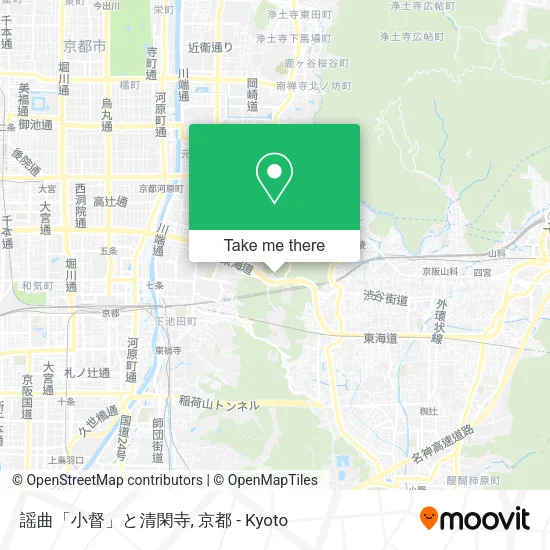 謡曲「小督」と清閑寺 map