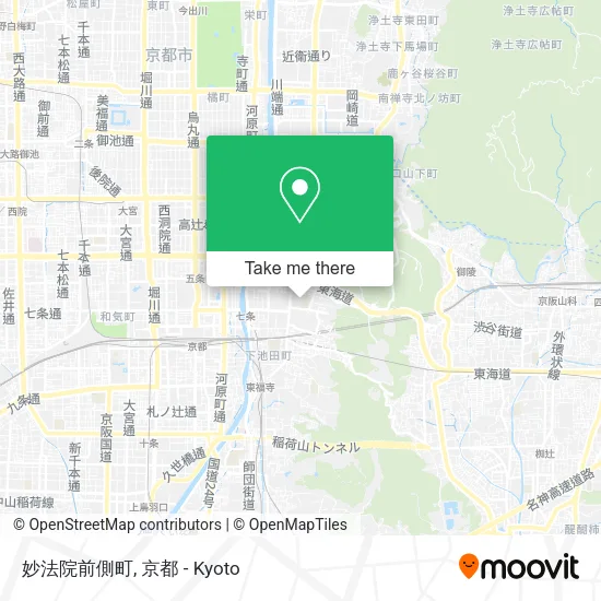 妙法院前側町 map