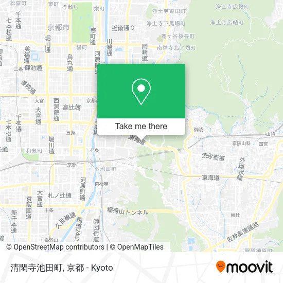 清閑寺池田町 map