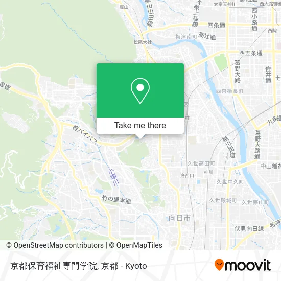 京都保育福祉専門学院 map