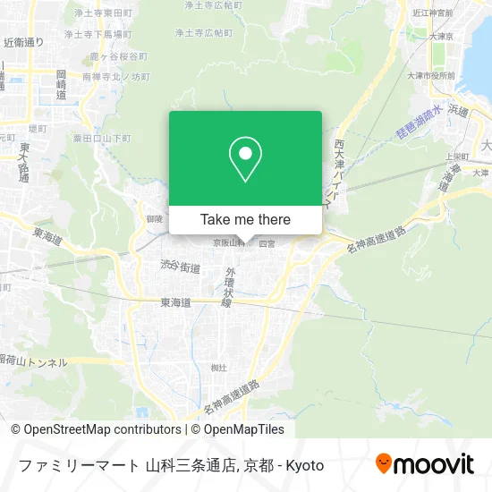 Family Mart Yamashina Sanjo Street Store map
