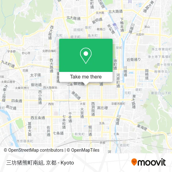 三坊猪熊町南組 map