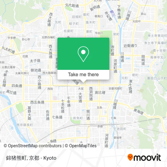 錦猪熊町 map