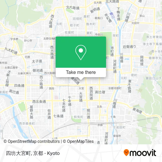 四坊大宮町 map