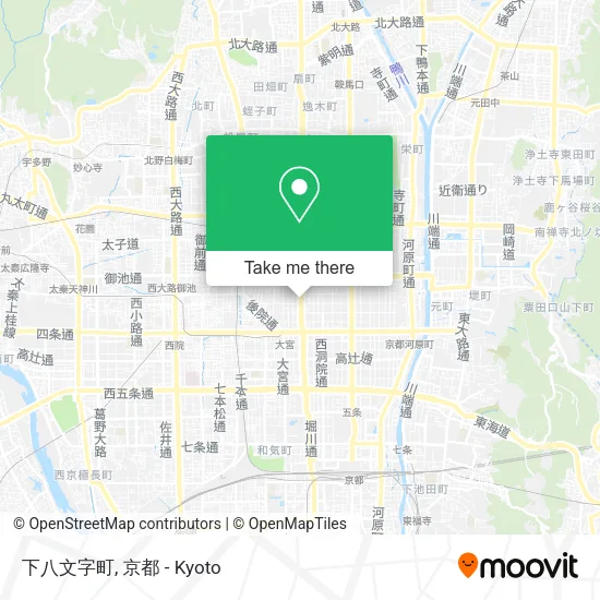 下八文字町 map