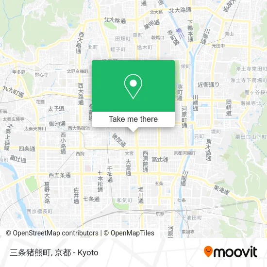 三条猪熊町 map
