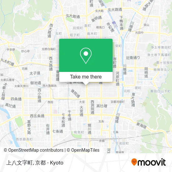 上八文字町 map