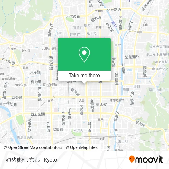 姉猪熊町 map