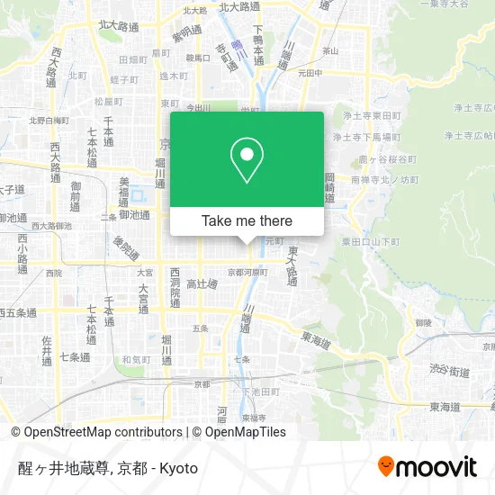 Saigyoji Jizo Statue map