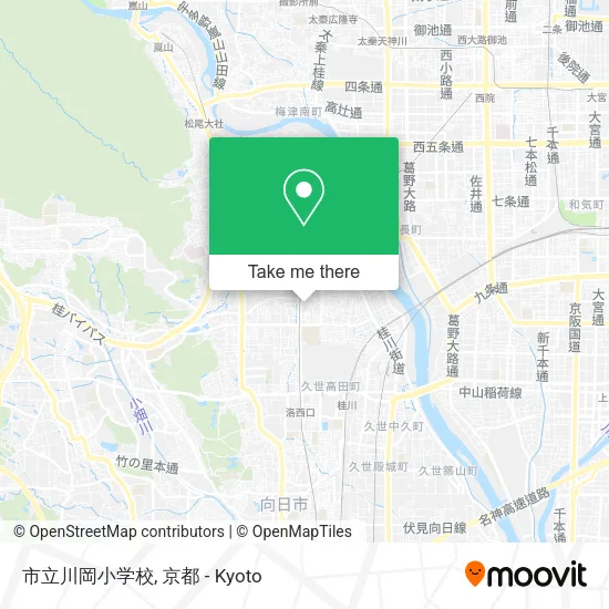 市立川岡小学校 map