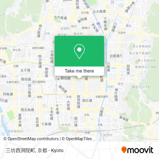 三坊西洞院町 map