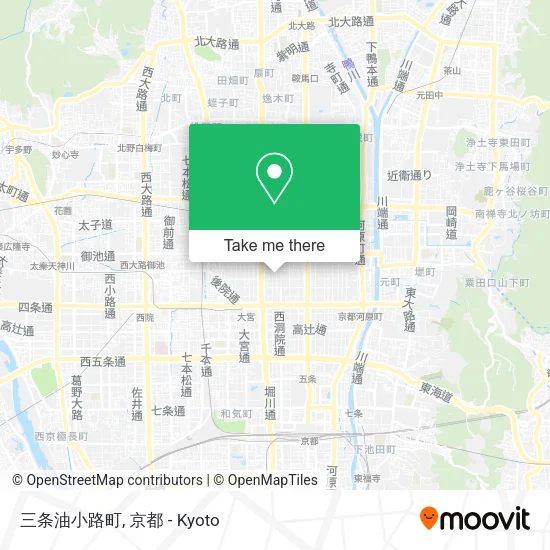 三条油小路町 map