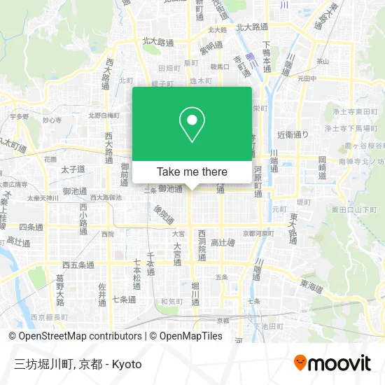 三坊堀川町 map