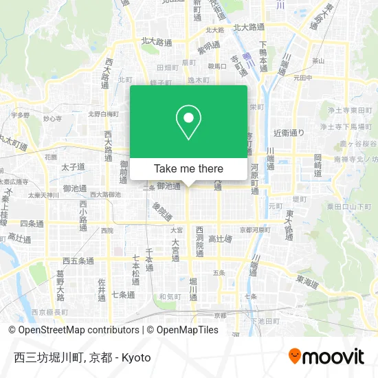 西三坊堀川町 map
