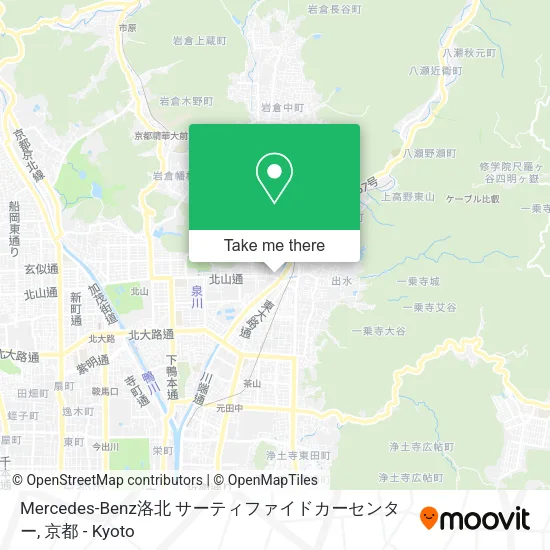 Mercedes-Benz洛北 サーティファイドカーセンター map