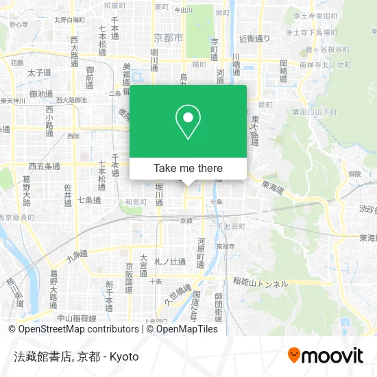 法藏館書店 map