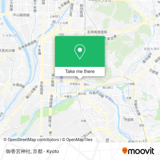 御香宮神社 map