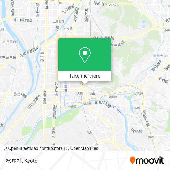Matsuo Shrine map