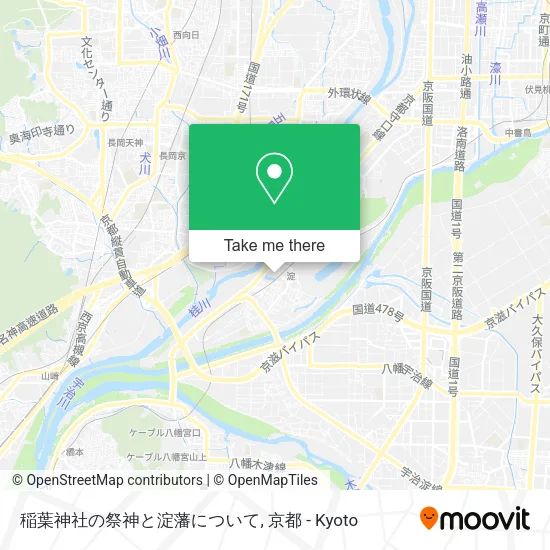 稲葉神社の祭神と淀藩について map