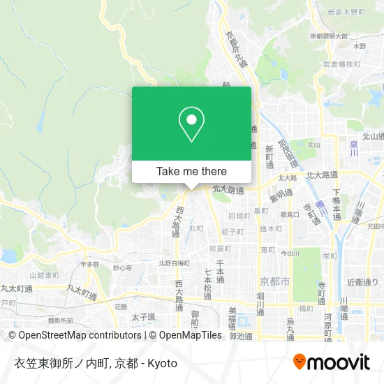 衣笠東御所ノ内町 map