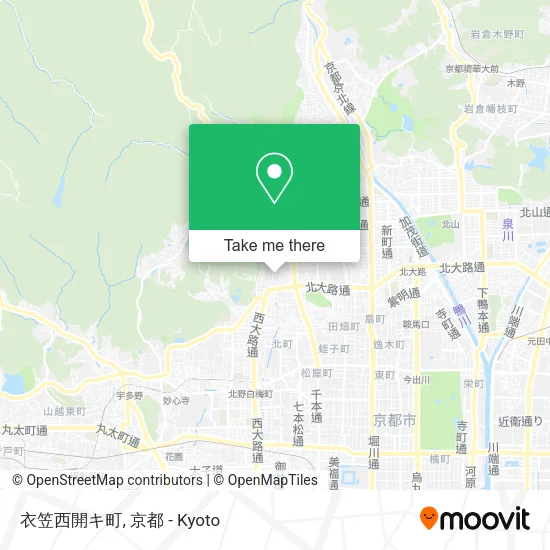 衣笠西開キ町 map