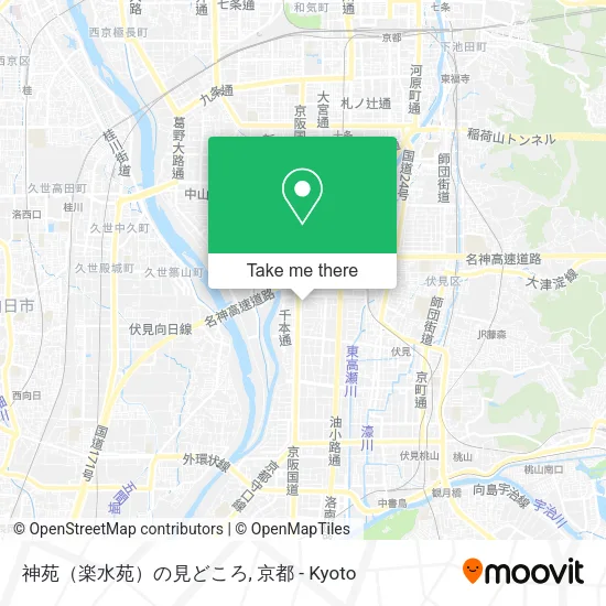 神苑（楽水苑）の見どころ map