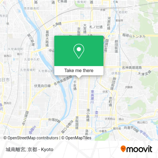 城南離宮 map
