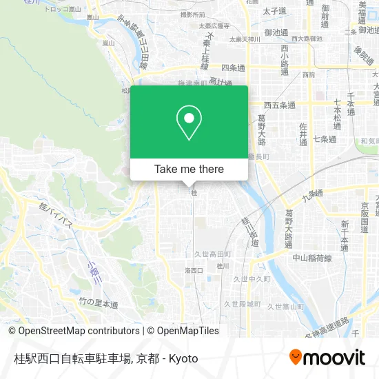 桂駅西口自転車駐車場 map
