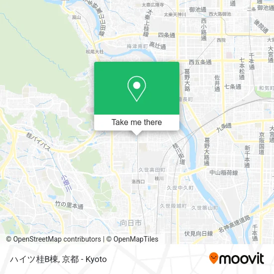 ハイツ桂B棟 map