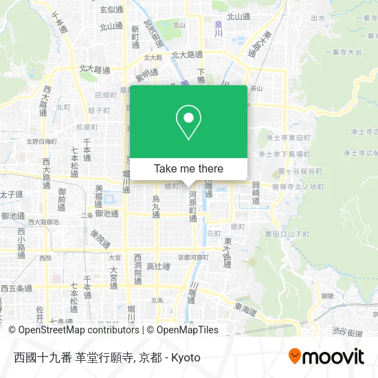 西國十九番 革堂行願寺 map