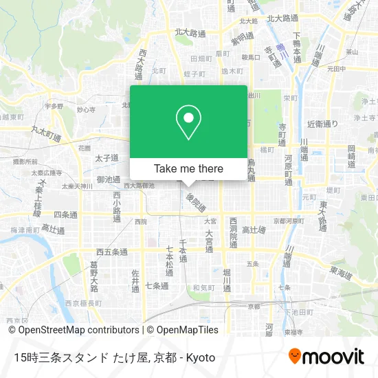 15時三条スタンド たけ屋 map