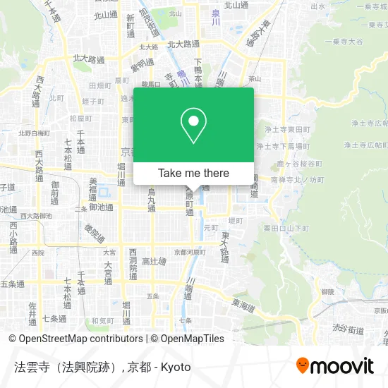 法雲寺（法興院跡） map