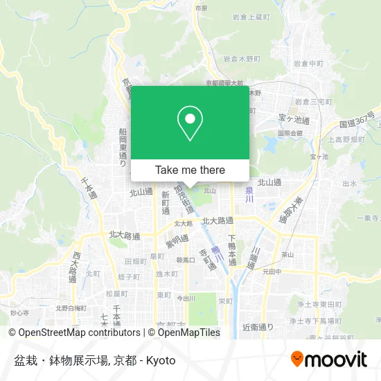 盆栽・鉢物展示場 map
