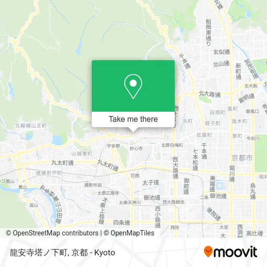 龍安寺塔ノ下町 map